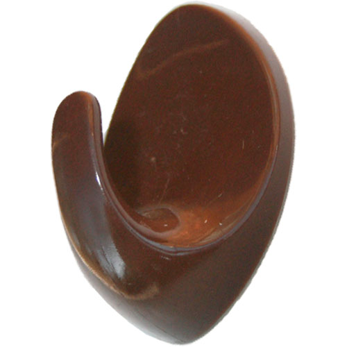 Brown Oval Adhesive Hook